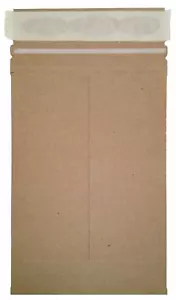 50 6 X 6 No Bend Mailers Kraft Self Seal Photo Document Flat Rigid Envelope Pack - Picture 1 of 12
