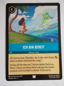 Disney Lorcana Karte Die Tintenlande 161/204 ICH BIN BEREIT - Bild 1 von 1