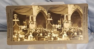 Keystone Stereoview Card CARDINAL MERCIER RENOWNED BELGIAN PRELATE SPEAKING - Picture 1 of 3