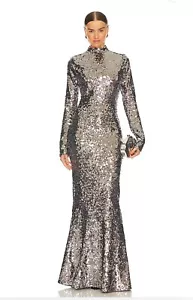 Good American Sequin Funnel Maxi Dress Size S - Picture 1 of 7