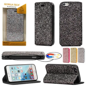 LUXURY BRIDESMAID COOL GLITTER PARTY WALLET STAND CASE COVER FOR MOBILE PHONES - Picture 1 of 16