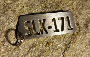 D-Schlüsselanhänger für Mercedes   SLK 171    - Edelstahl gebürstet - Picture 1 of 1