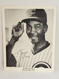 Ernie Banks Signed Autographed Photo Chicago Cubs Baseball Hall of Fame HOF 1977 - Picture 1 of 9