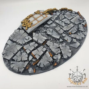 350x280mm resin Urban Rubble base, war bringer, warlord titan, diorama - Picture 1 of 12