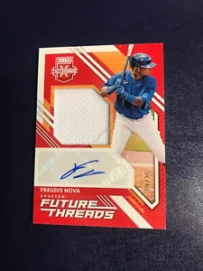 2021 Panini Elite Extra Edition Freudis Nova Patch Relic Auto RC /25 Future - Picture 1 of 2