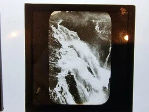 Magic Lantern Slide Late 1800's early 1900's Waterfall - Picture 1 of 1