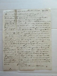 BRIEF SPÄTE 1800 BESCHREIBT ANWEISUNGEN ZUM ZUSAMMENSTELLEN EINES MASCHINERIESTÜCKS - Bild 1 von 4