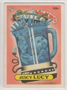 1986 Topps Garbage Pail Kids JUICY LUCY #189b Sticker Card - Picture 1 of 2