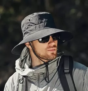 Sun Hat for Men/Women, Wide Brim UV Protection Bucket hat - Picture 1 of 3