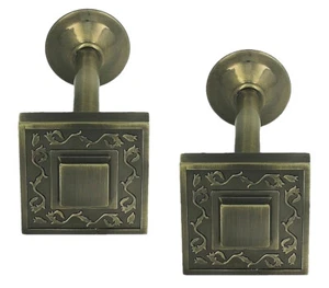 2x Raffhalter für Gardinen "Venera" Messing Antik Metall Raffbügel Zurückhalten - Bild 1 von 2