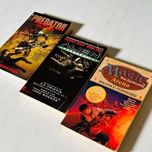 Lot of 3 Vintage Science Fiction Paperback Novels Predator Alien Magic Gathering - Picture 1 of 11