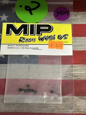 MIP HARDWARE SHSS 8-32 X 1/8 X 8pc. FLAT POINT - Image 1 of 4