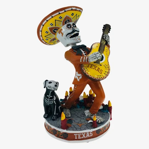 Texas Longhorns Day Of The Dead Candle Base Bobblehead NCAA Cover
