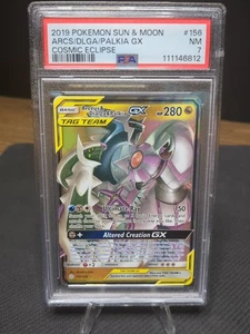 Carta Pokémon PSA 7 Arceus & Dialga & Palkia GX 156/236 Holo Eclissi Cosmica 🔥 👀 - Foto 1 di 3