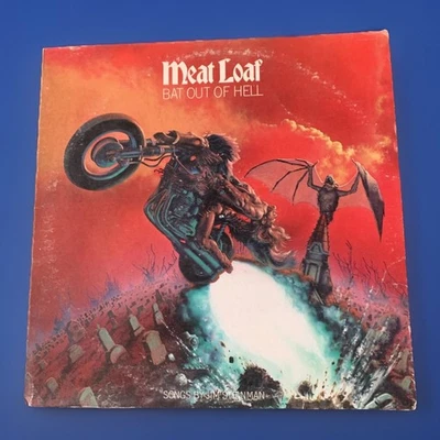 Meat Loaf- Bat Out Of Hell Vinyl LP ULTRASONICALLY CLEANED 1977 Epic Press - Image 1 of 4