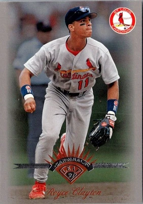 1997 Leaf Royce Clayton #51 St. Louis Cardinals Baseball Card - Image 1 of 2