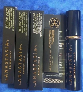 Anastasia 5 piezas: Brow Wiz marrón medio, marrón oscuro, gel transparente para cejas, escultura de pestañas - Imagen 1 de 4