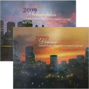 2009 United States Mint Uncirculated Coin P & D Set OGP Free Shipping! - Picture 1 of 1