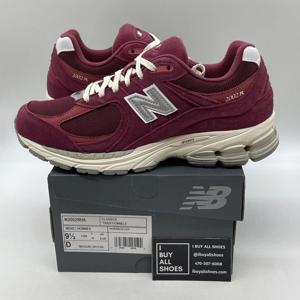 Size 9.5 - New Balance 2002R Suede Pack - Garnet Deep Earth Red (M2002RHA) - Image 1 of 4
