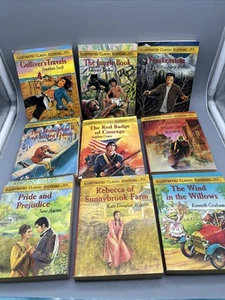 Illustrated Classic Editions Children's Book Lot of 9 Vintage Paperback - Imagen 1 de 12