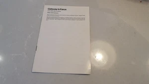 Gateway to Karosl Hints and Tips Sheet BBC Micro Computer BBC - Picture 1 of 4