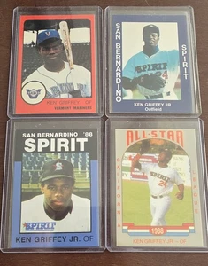 1987 1988 San Bernardino Spirit Vermont Mariners Ken Griffey Jr. Minors Reprints - Picture 1 of 2