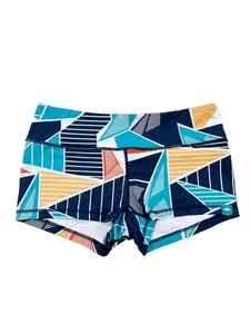 Wodbottom Blue Triangle Geometric Shorts 2.5” CrossFit Workout Size Medium - Picture 1 of 6