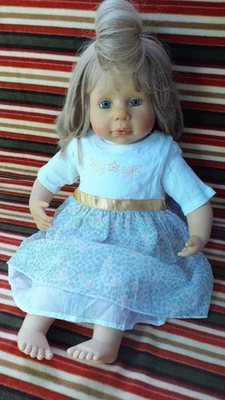 Rebornpuppe Sammlerpuppe Künstlerpuppe "Eve" von Brigitte Leman, Zapf - Bild 1 von 4