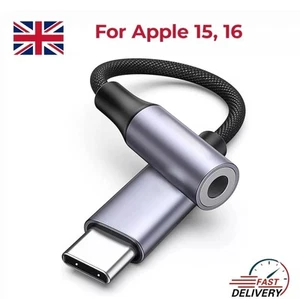 Cavo USB-C adattatore cuffie jack audio da USB tipo C a 3,5 mm per iPhone 15 e 16 - Foto 1 di 9