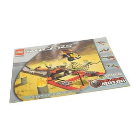 1x Lego Building Instructions A4 Track Stunt Race Car Track 4586