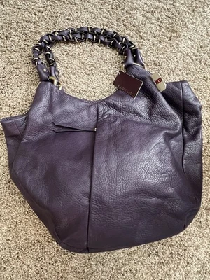 Cartera de cuero púrpura Elliott Luca nueva con etiquetas Foto 1 de 4