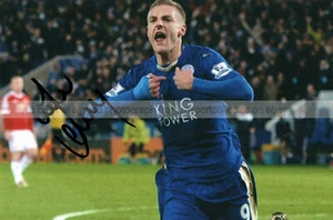 Jamie Vardy Footballer Leicester City Signed 7.5 x 5 Photograph 1 *With COA* - Picture 1 of 2
