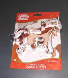CORTADOR DE GALLETAS DULCES ACERO INOXIDABLE 3.9"" X 5.6"" NUEVO - Imagen 1 de 2