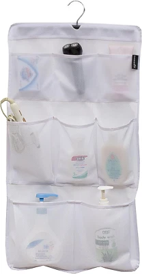 Сетчатый органайзер для душа с 8 карманами подвесной контейнер с вращающейся вешалкой быстросохнущая бита - Изображение 1 из 4