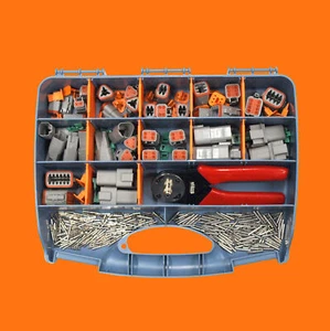 Deutsch DT Series 326 Piece Assorted Electrical Connector Box and Crimping Tool - Picture 1 of 8