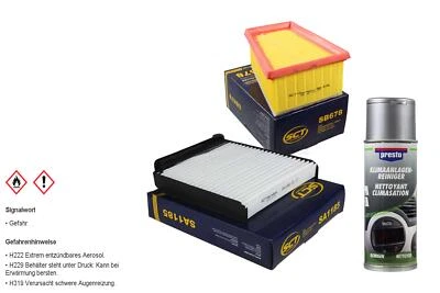 SCT-Filter-Set + Presto-Klima-Reiniger für Dacia Duster Logan MCV KS_ LS_ - Bild 1 von 4