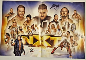 WWE NXT 2015 Poster Signed by Kevin Owens & Bayley - Rare Rookie Era Collectible - Picture 1 of 4