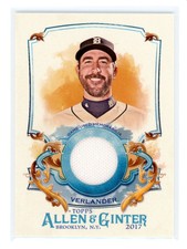 Justin Verlander 2017 Topps Allen & Ginter #FSRA-JV RelicFull-Size Design A