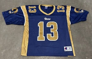 Kurt Warner Vintage CHAMPION #13 St. Louis Rams  NFL Jersey Men’s Size 40 - Picture 1 of 10