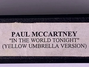 The Beatles Paul McCartney VHS Pal Stereo Cassette In The World Tonight 1997 - Picture 1 of 16