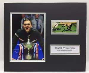 RARE Ronnie O’Sullivan Snooker Signed Photo Display + COA AUTOGRAPH - Picture 1 of 3