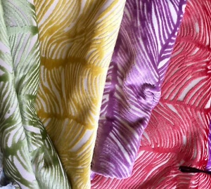 Fabrics Velvet HomeDecor Velvet Burnout Upholstery DraperyFabrics BytheYard  - Picture 1 of 8