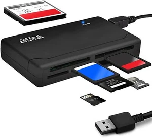 Memory Card Reader Mini 26-IN-1 USB 2.0 High Speed For CF xD SD MS SDHC - Picture 1 of 8