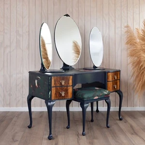Exceptional Vintage Queen Anne Style Dressing Table. Sold, commission available. - Picture 1 of 10