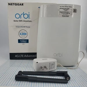 Netgear Orbi LBR20 White Tri-bard 4G Router LTE Advanced WiFi - Picture 1 of 20