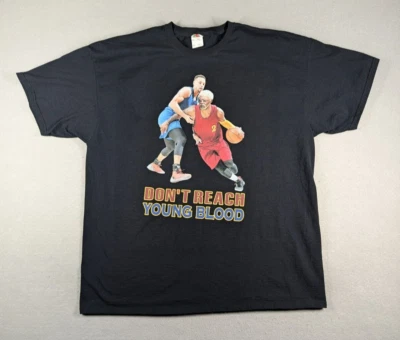 Camisa Uncle Drew Para Hombres XXL Negra Don't Reach Young Blood Steph Curry Kyrie Erving Foto 1 de 4