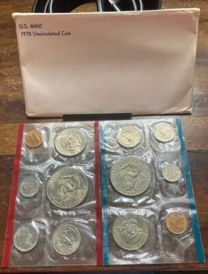 1978 US Mint Set Uncirculated 12 Coin Set Philadelphia & Denver P & D - Image 1 of 4