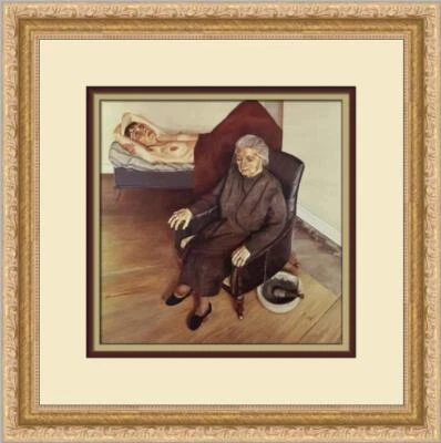 Estampado enmarcado personalizado interior grande Lucian Freud  Foto 1 de 2