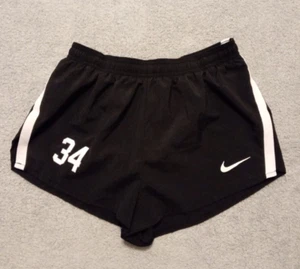 Short d'entraînement de course femme Nike #34 Dri-fit noir coupe haute taille Petit JOLI - Photo 1/5