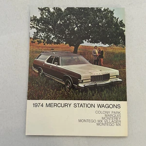 1974 Mercury Station Wagon Verkaufsprospekt Katalog Montego Colony Park Marquis + - Bild 1 von 5